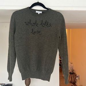 Lingua Franca “whole lotta love” sweater